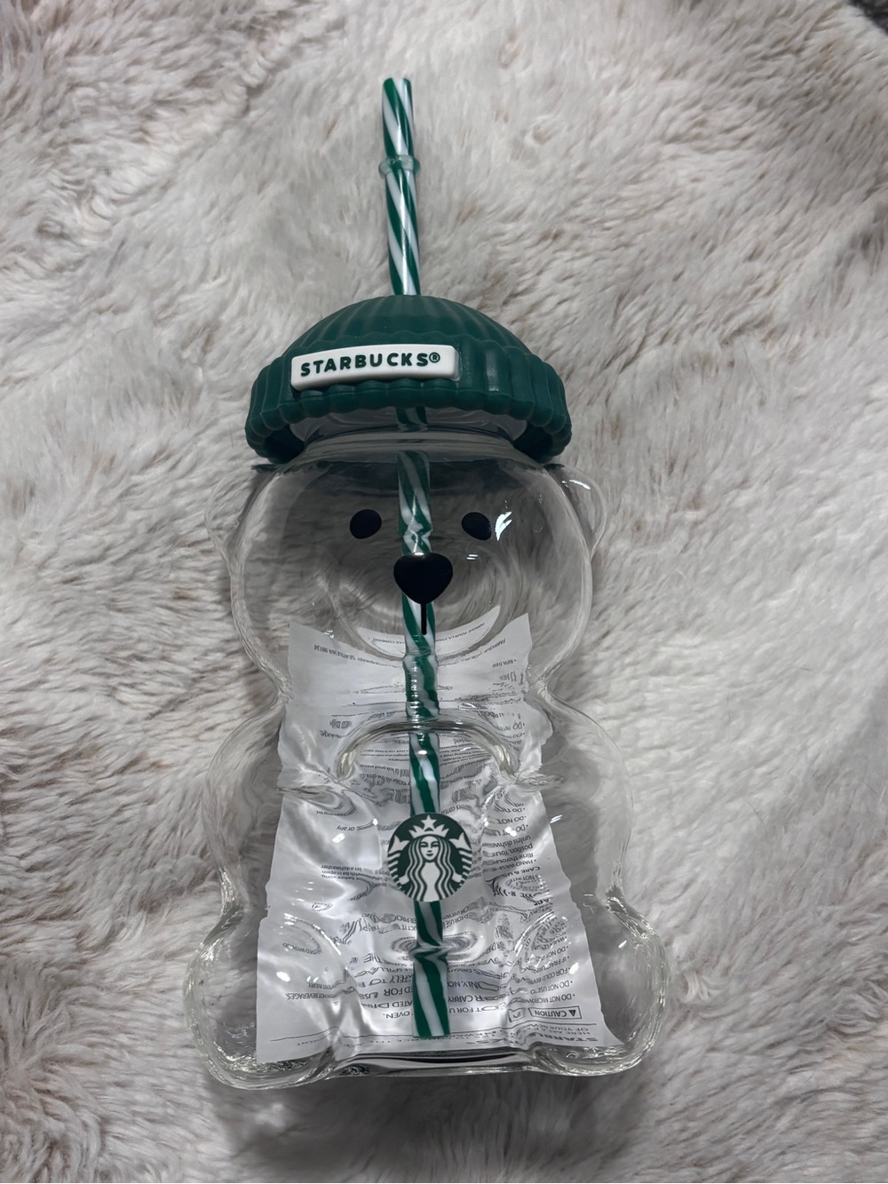 2025 Starbucks Limited Edition Glass Bear Cup New in Box 20oz